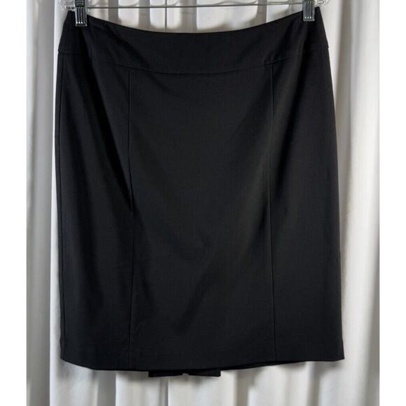 New York & Co Pencil Skirt w/ Pleated Back Slit, Black, Sz: 8, 64-56 - Picture 15 of 16